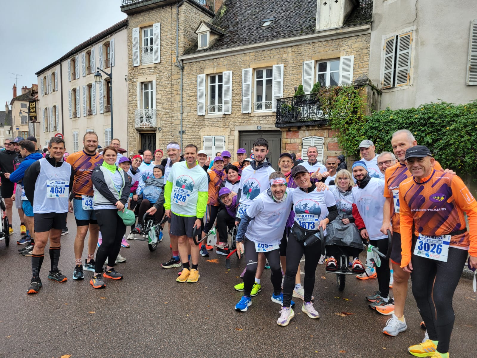 Photo de membres de l'association lors d'une manifestation sportive